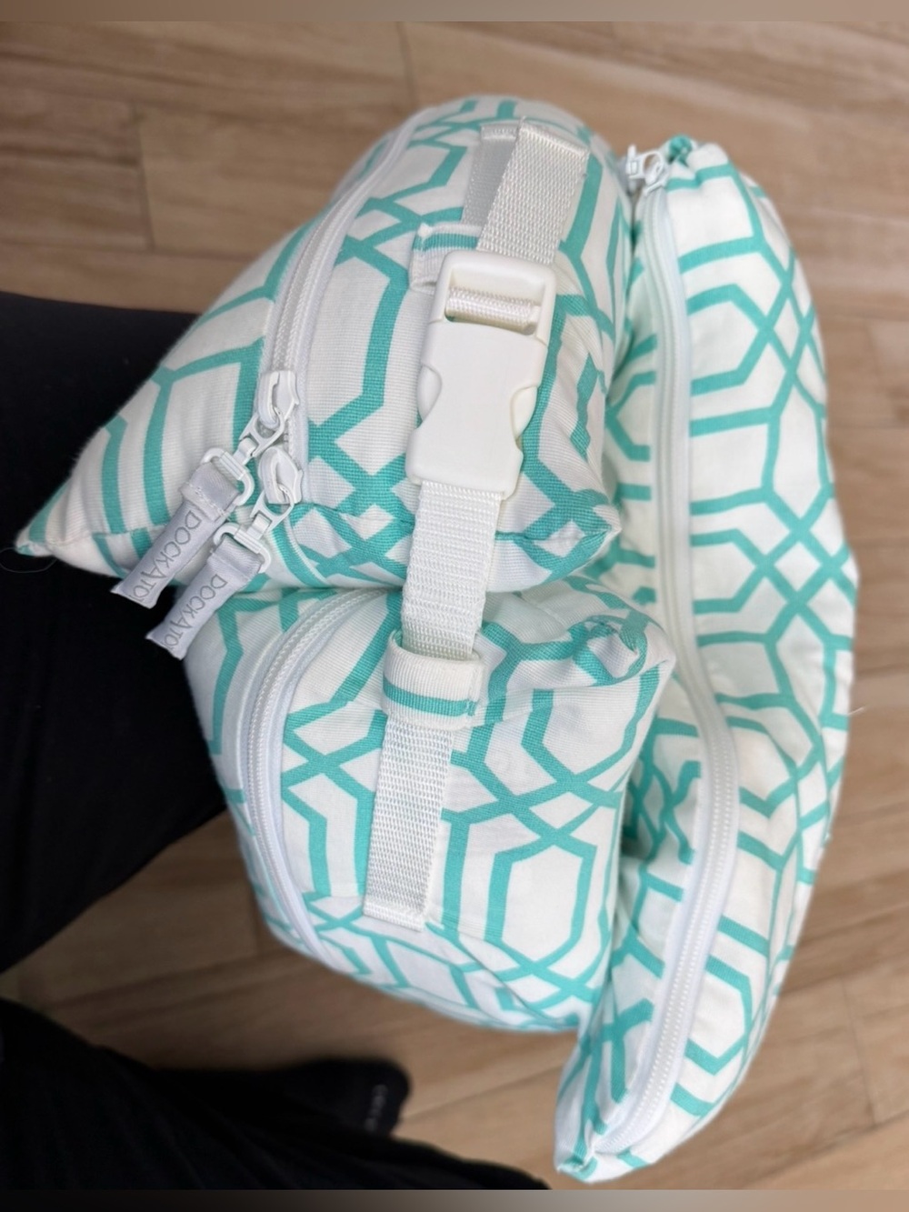 DockATot Deluxe+ Dock Infant Lounger - Minty Trellis for 0-8 Months - Picture 14 of 14